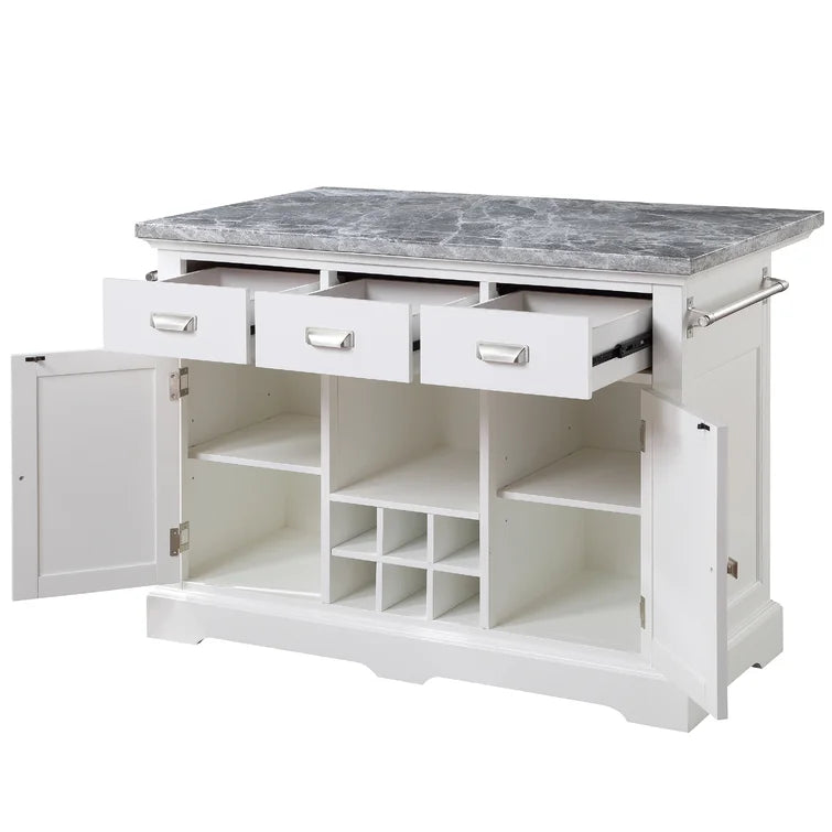 Marble Top Kitchen Island