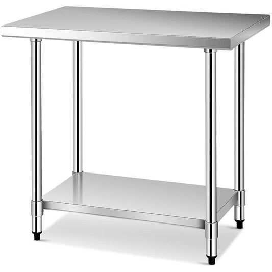 Stainless Steel Food Preparation Kitchen Table